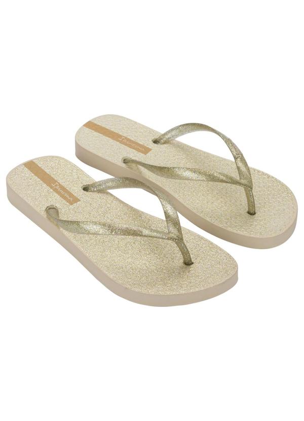 Chinelo Glitter 25426 Bege