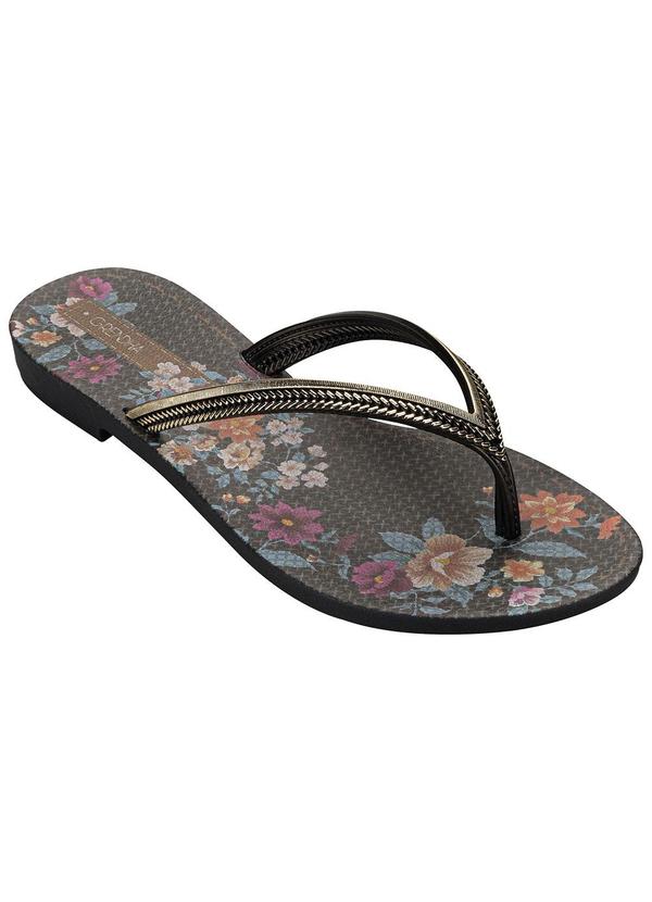 Vista 2 Chinelo Grendha Mais Acai Energia Preto Ipanema Ipanema