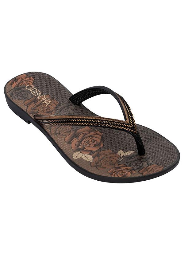 Vista 2 Chinelo Grendha Mais Acai Preto GRENDHA