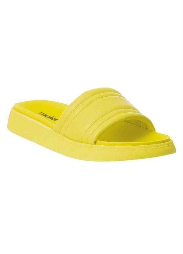 Chinelo Moleca Amarelo em Sintético