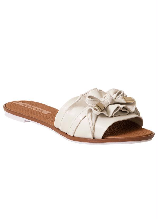 Chinelo Moleca Branco em Sisntético