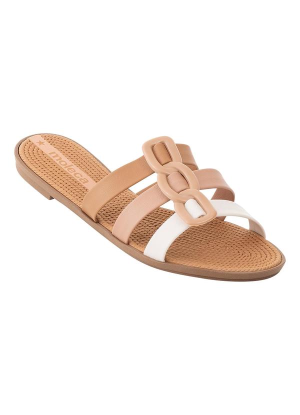 Chinelo Moleca Caramelo em Sintétco