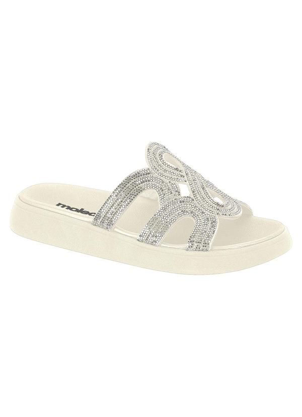 Chinelo Moleca Creme em Sibtético