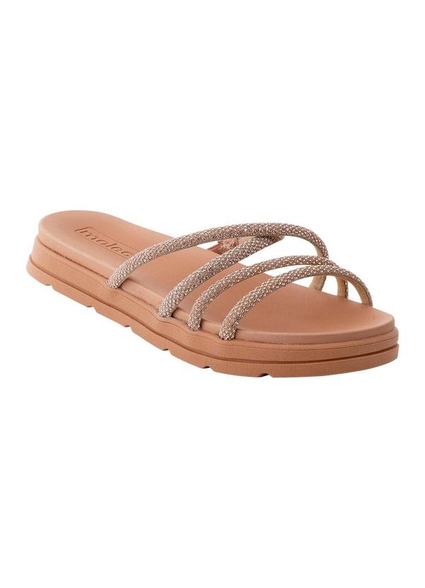 Chinelo Moleca Ouro Rosado em Sintético