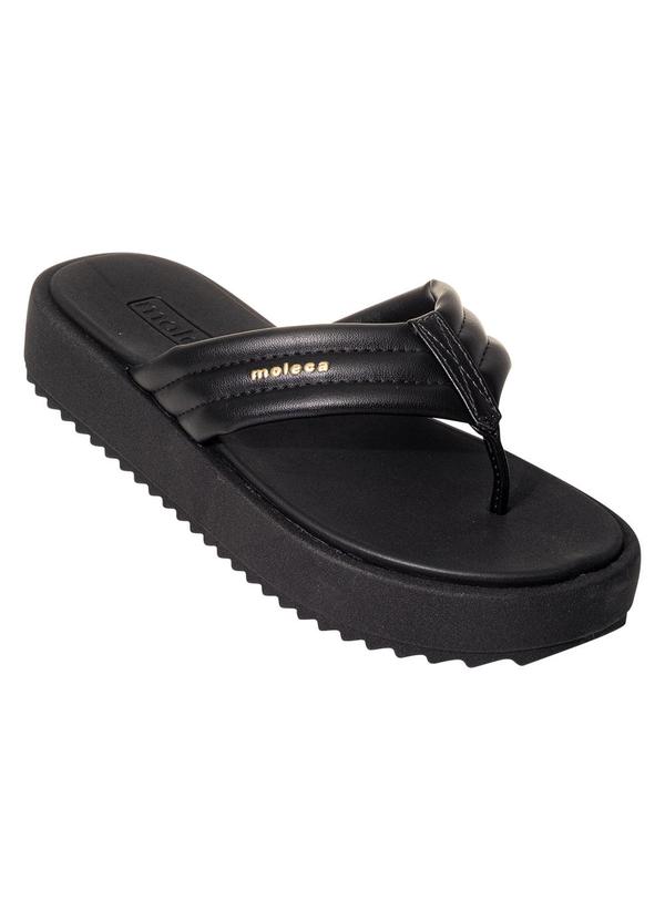 Chinelo Moleca Preto em Sintético