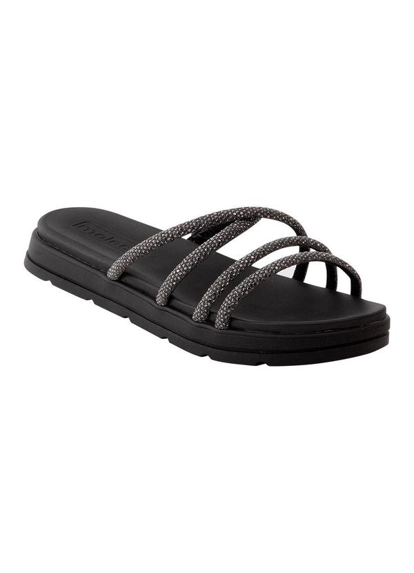 Chinelo Moleca Preto em Sintético