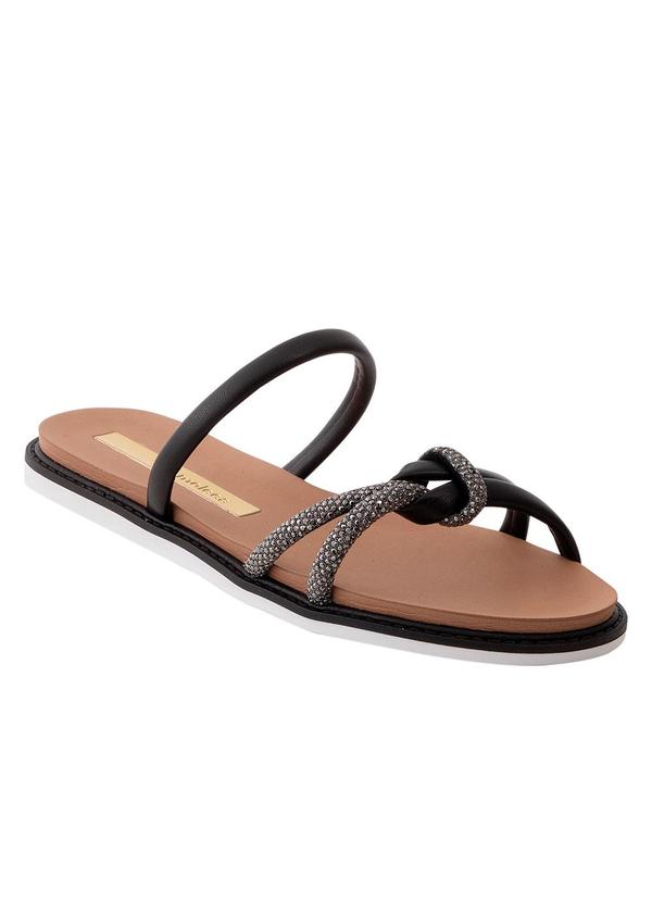 Chinelo Moleca Preto em Sintético