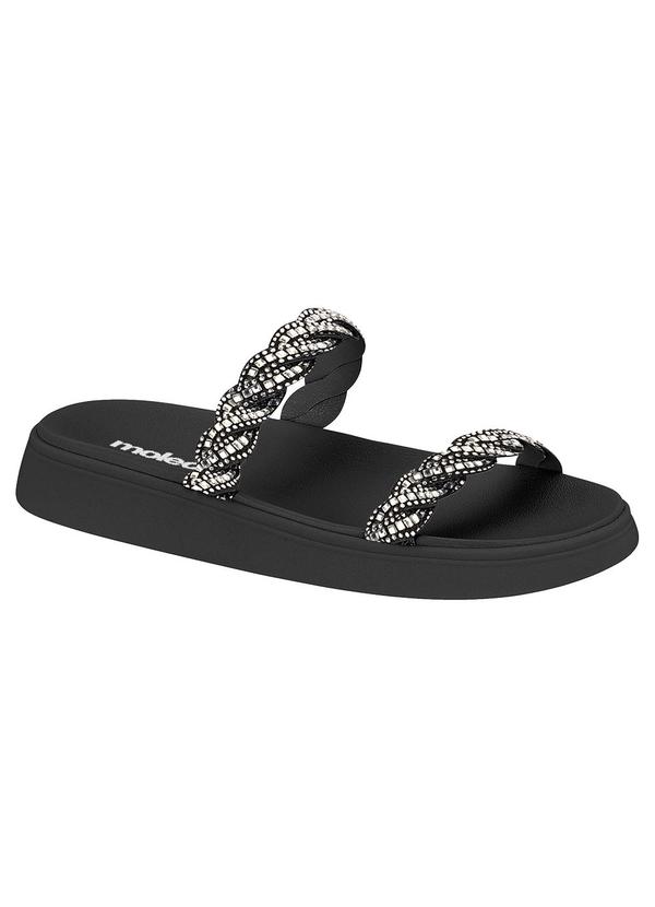 Chinelo Moleca Preto em Sintético