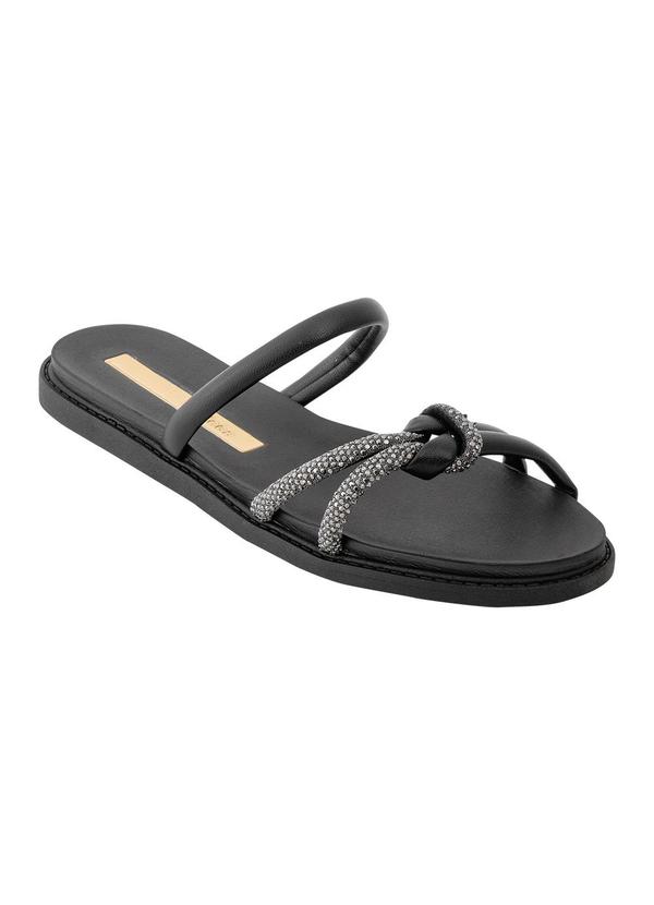 Chinelo Moleca Preto em Sintético