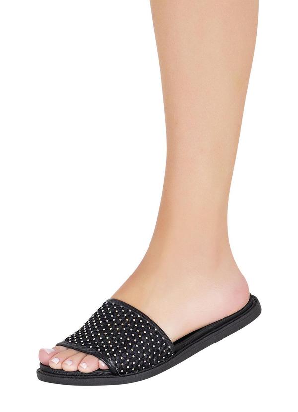 Chinelo Moleca Preto em Sintético