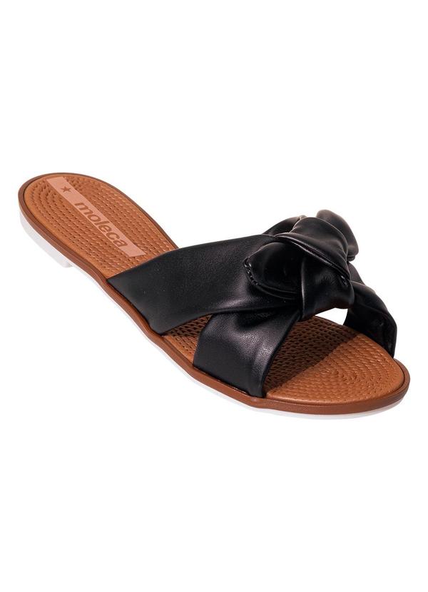 Chinelo Moleca Preto em Sisntético