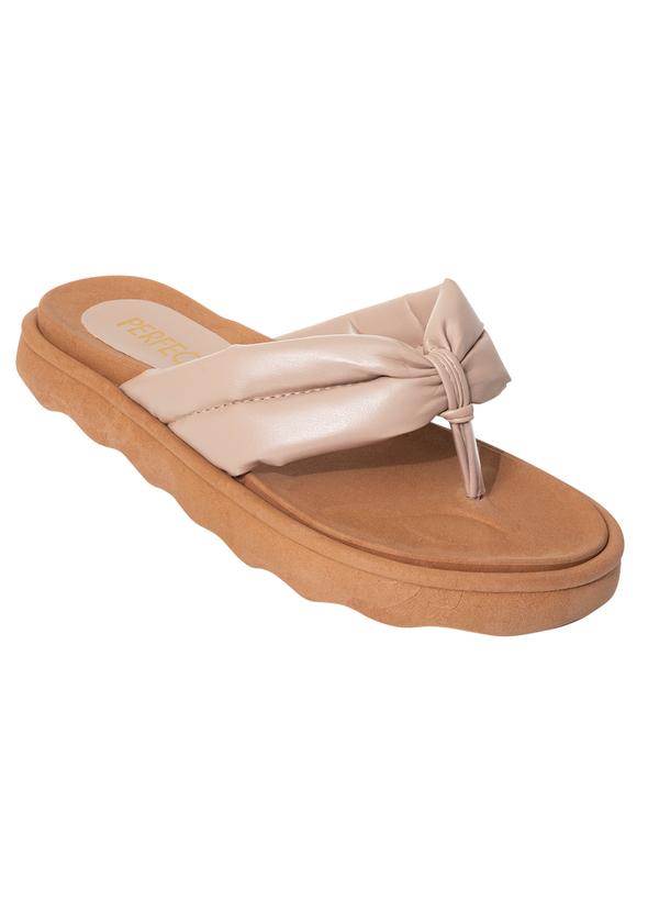 Chinelo Nude em Sintético