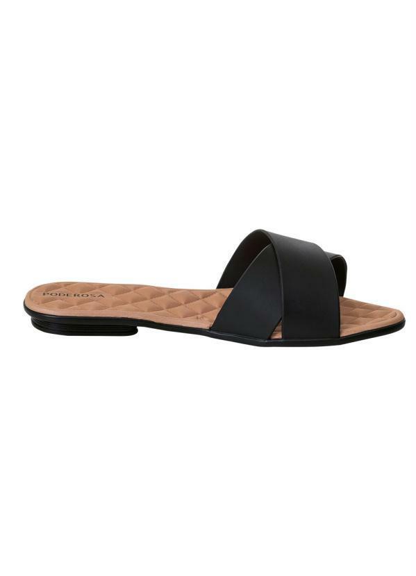 Vista 2 Chinelo Preto com Palmilha Macia Perfecta Perfecta