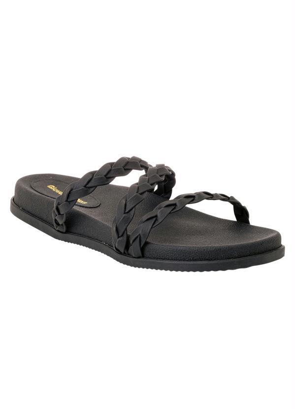 Vista 2 Chinelo Preto em Sintético Perfecta Perfecta