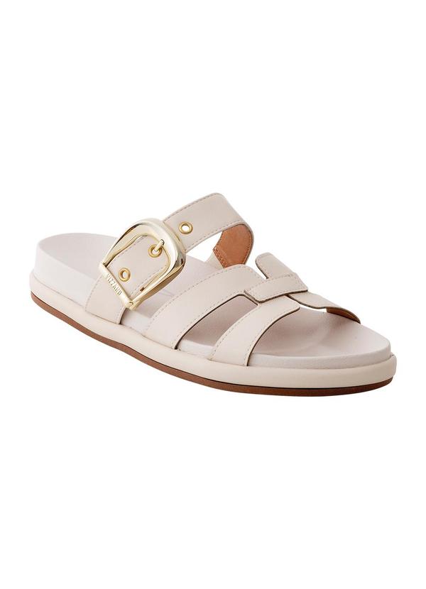 Chinelo Vizzano Branco Off em Sintético