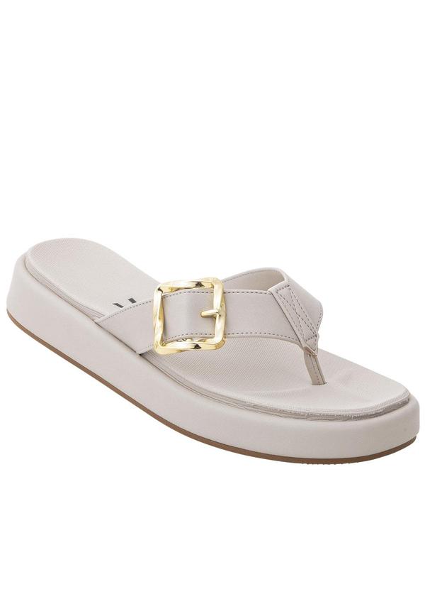 Chinelo Vizzano Cinza com Detalhe de Fivela
