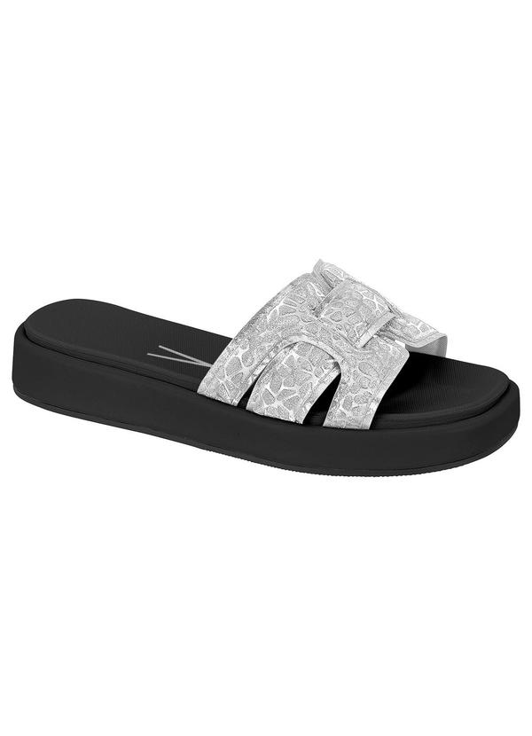 Chinelo Vizzano Prata em Sintético