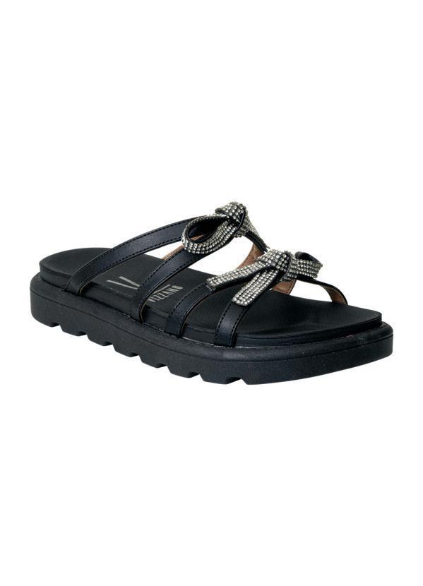 Chinelo Vizzano Preta em Sintético