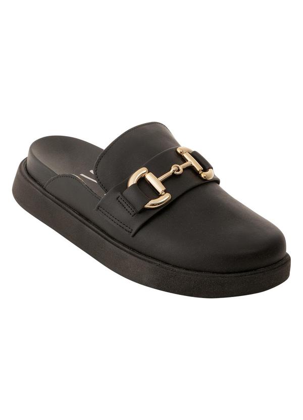 Mule Vizzano Preto em Sintético