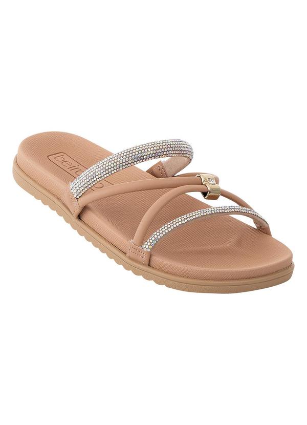Chinelo Beira Rio Nude em Sintético