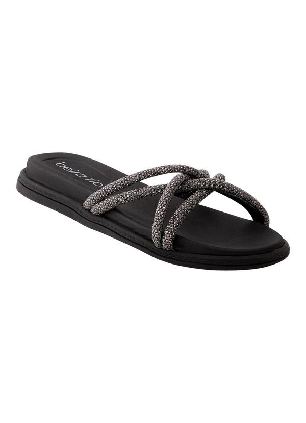 Chinelo Beira Rio Preto em Sintético