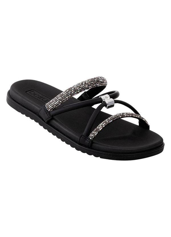Chinelo Beira Rio Preto em Sintético