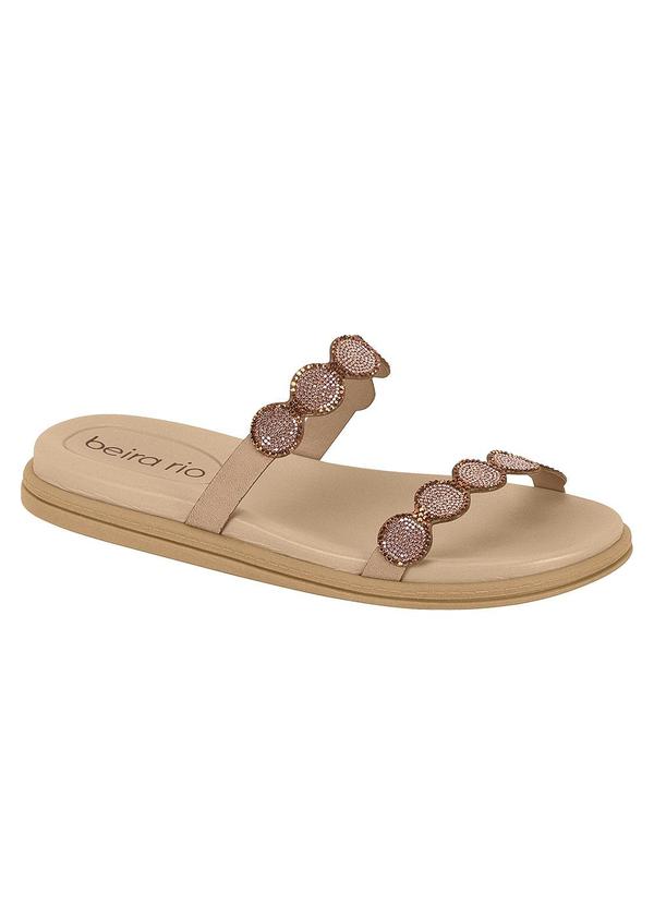 Papete Beira Rio Bege com Detalhe de Strass