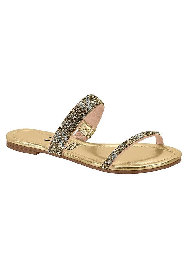 Rasteira Vizzano Dourada
