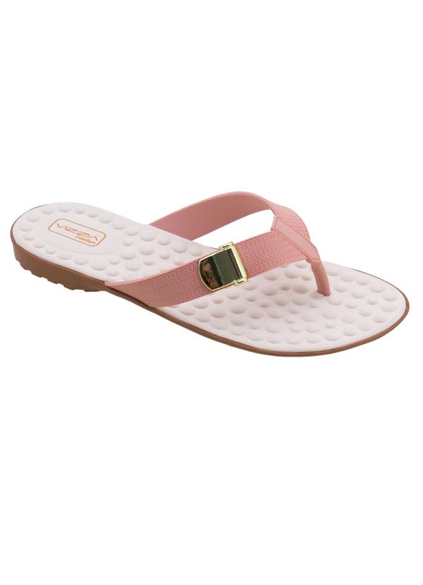 Vista 2 Chinelo Rosa em Pvc Perfecta Perfecta