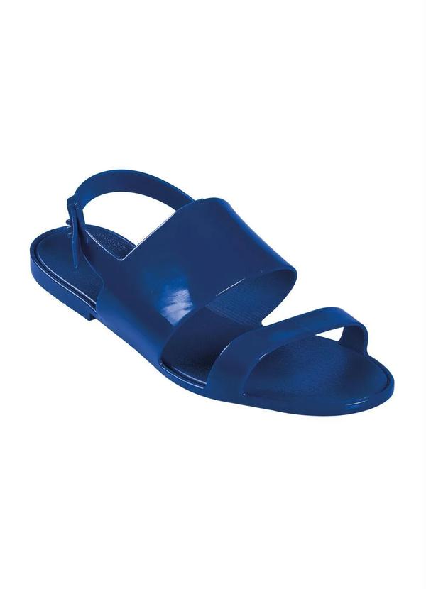 Rasteirinha Azul com Fivela
