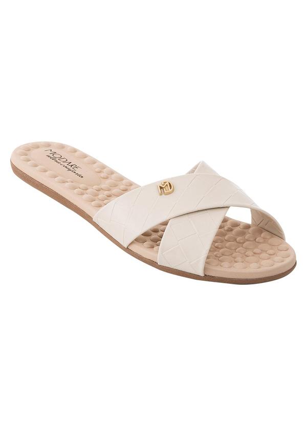 Rasteirinha Modare Off White em Sintético