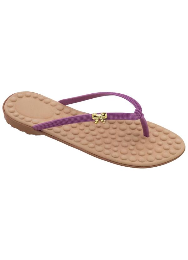 Vista 2 Rasteirinha Violeta em Pvc Perfecta Perfecta