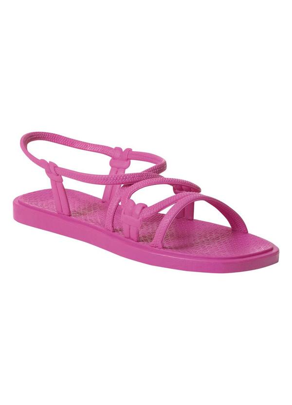 Sandália Rasteira Pink em Full Plastic