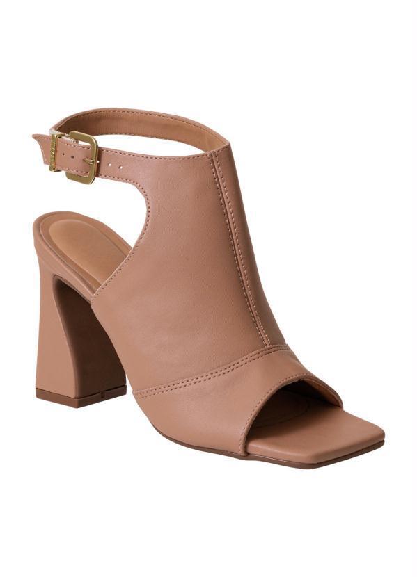Ankle Boot Vizzano Nude em Sisntético