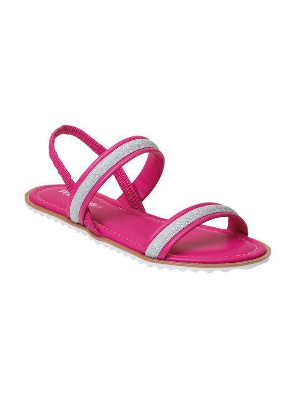 Rasteirinha Moleca Pink em Sintético