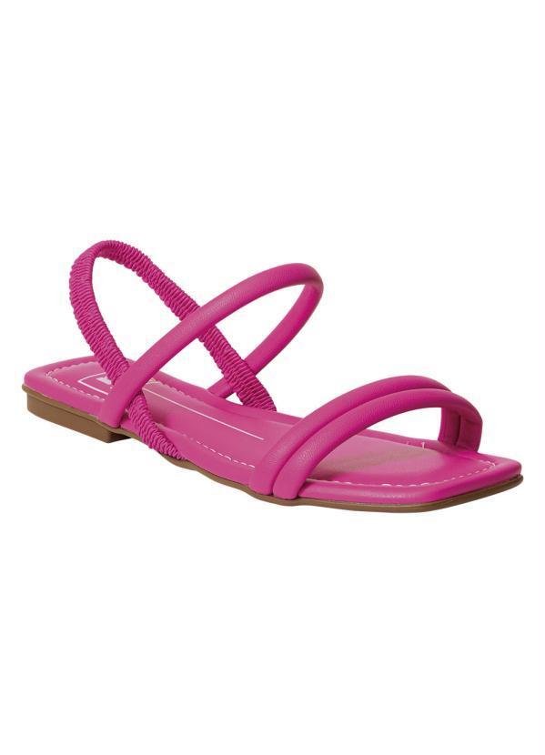 Rasteirinha Moleca Pink em Sintético