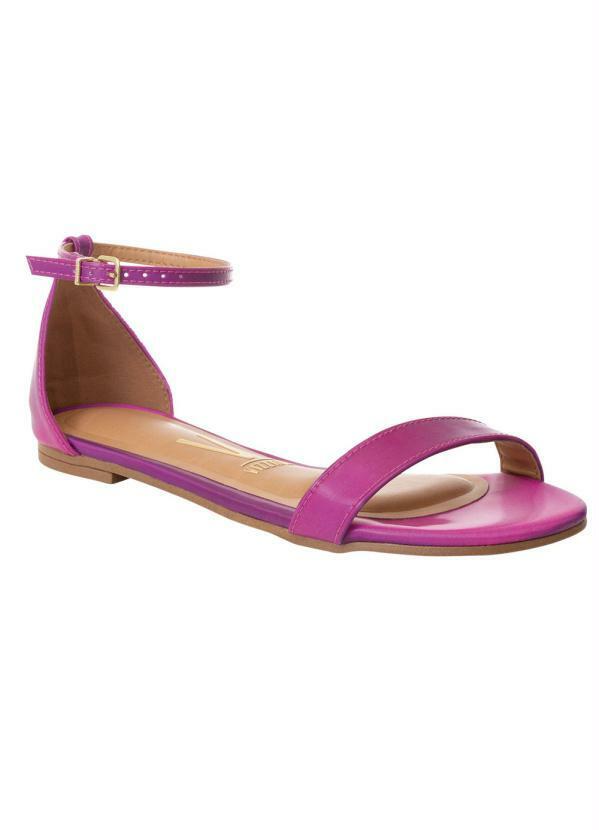 Vista 2 Rasteirinha Vizzano Multi Pink em Sintético VIZZANO