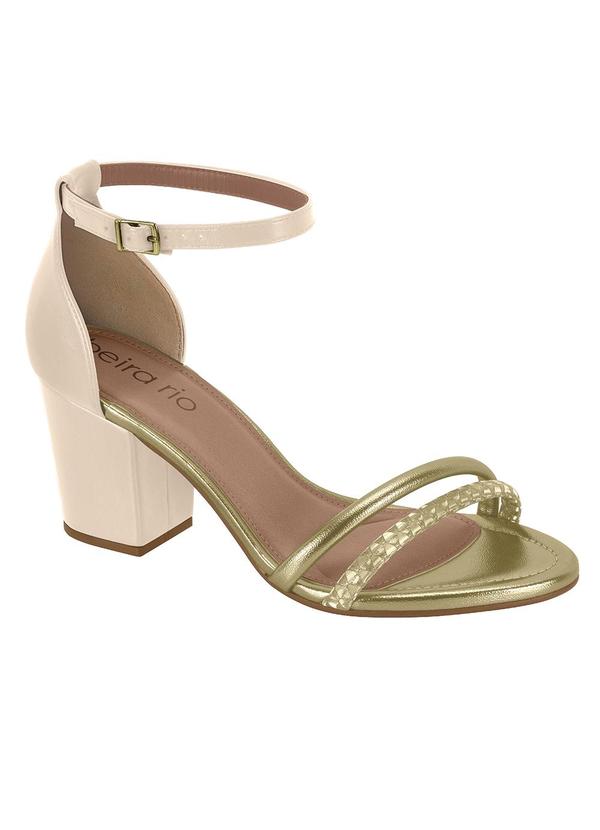 Sandália Beira Rio Creme