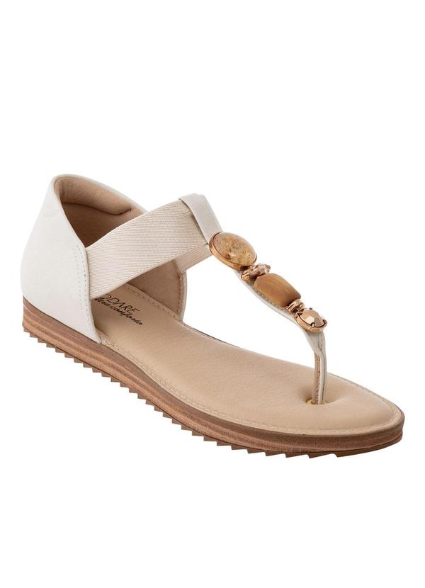 Sandália Modare Off White em Sintético