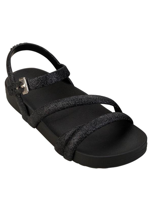 Vista 2 Sandália Zaxy Glitter New Preto Zaxy
