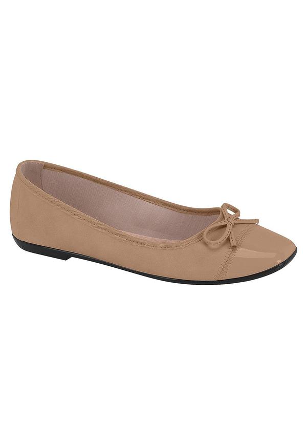 Sapatilha Moleca Nude com Detalhe de Laço