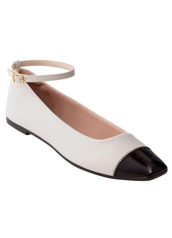 Sapatilha Moleca Off White em Sintético