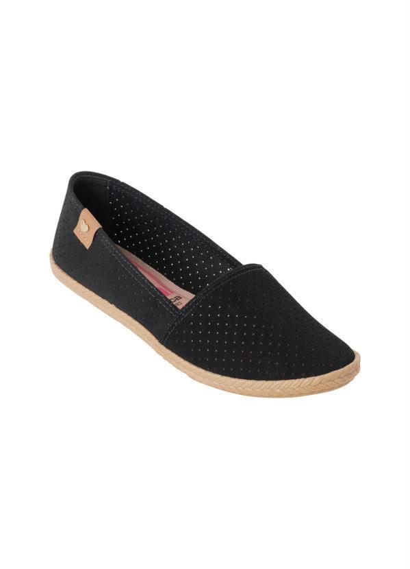 Sapatilha Moleca Preto com Micro Furos