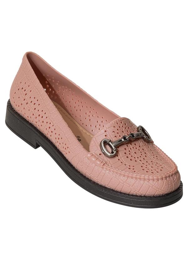 Mocassim Rosê em Pvc