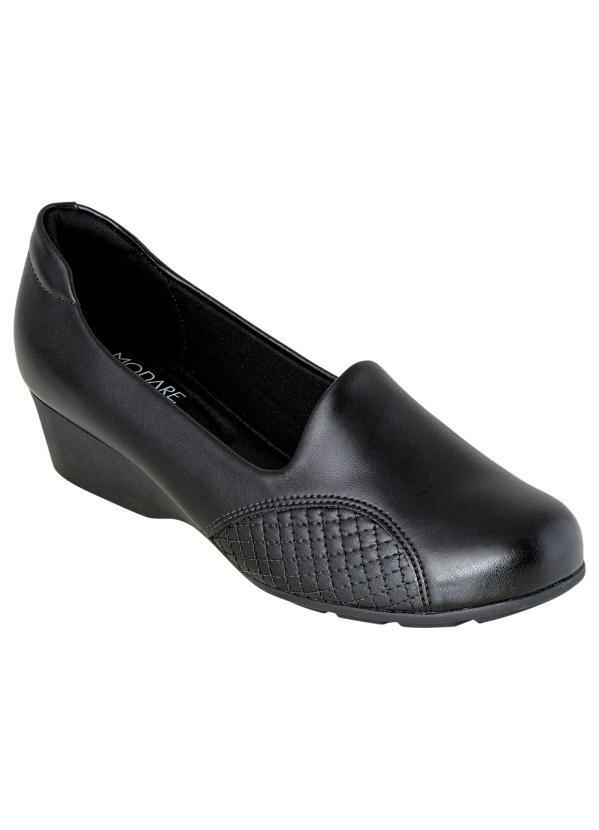 Sapato Modare Preto em Sintético