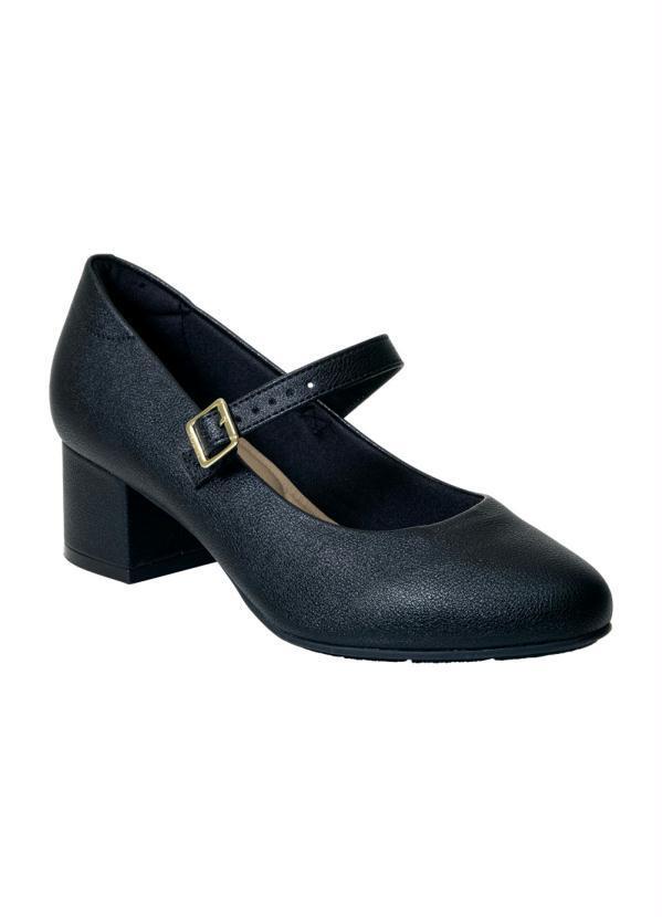 Sapato Modare Preto em Sintético