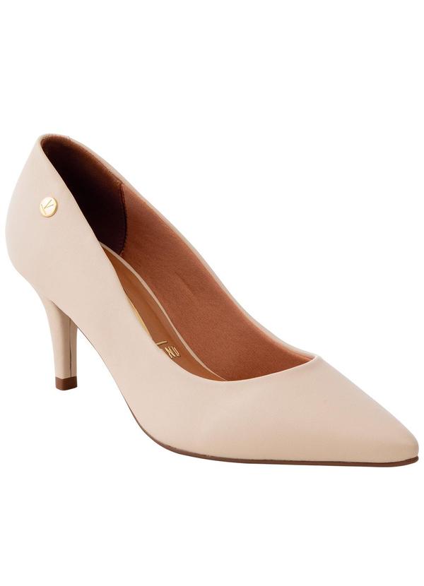 Scarpin Vizzano Creme em Sintético