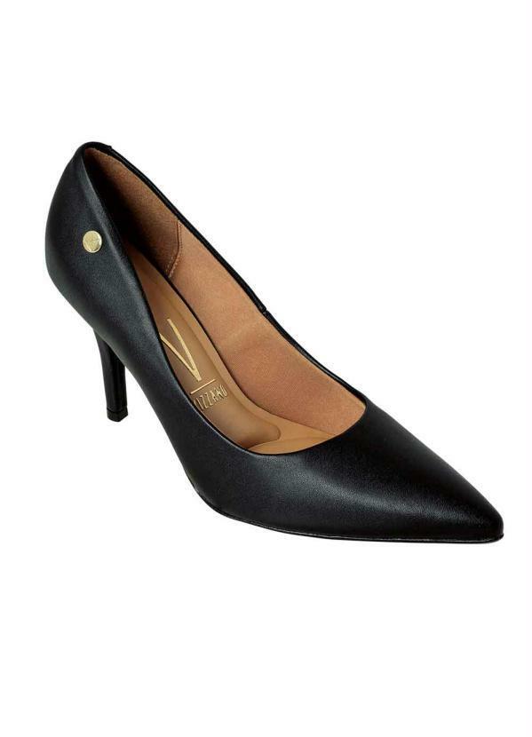 Scarpin Vizzano Preto em Sintético
