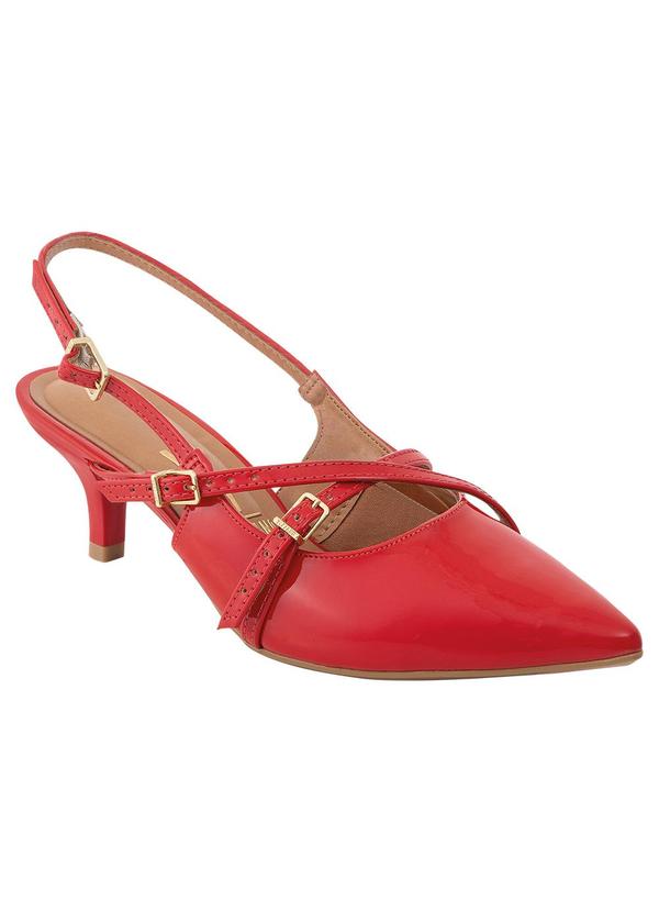 Scarpin Vizzano Vermelho em Verniz