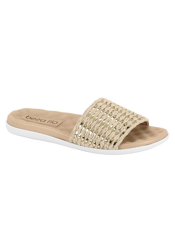 Chinelo Beira Rio Dourado
